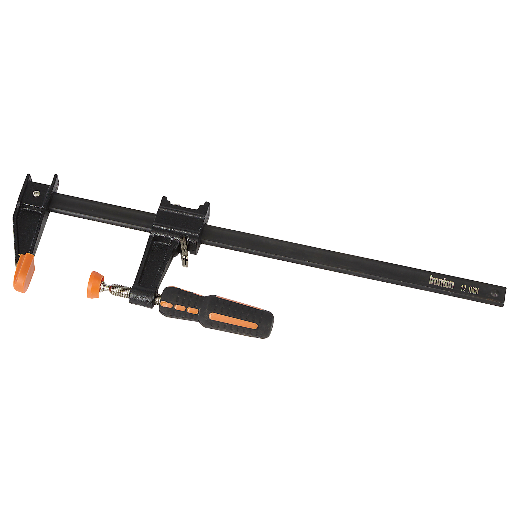 Ironton 12in. Quick-Release Bar Clamp, 2150-Lb. Clamping Pressure, 11.8in. Opening